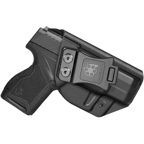 Amberide IWB & OWB KYDEX Holster Fit: Taurus GX4 Pistol, Inside Outside Waistband Concealed Carry, Adjustable Cant & 'Posi-Click' Retention, USA Made by Amberide