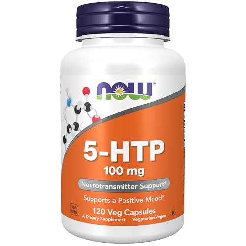 NOW Foods Supplements, 5-HTP (5-hydroxytryptophan) 100 mg, Neurotransmitter Support*, 120 Veg Capsules