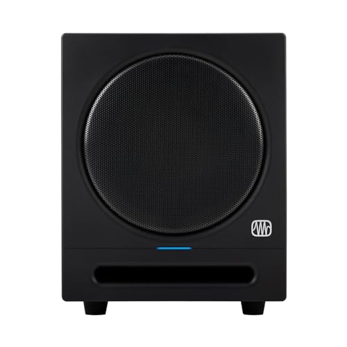 PreSonus Eris Sub 8BT — 8-inch Active Studio Subwoofer with Bluetooth for Multimedia, Gaming, Studio-Quality Music Production