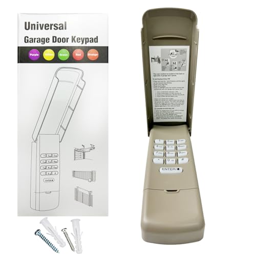 Universal Garage Door Opener Keypad for Liftmaster Chamberlain Craftsman Wayne Dalton Openers Produced since 1993, Wireless Keypad Keyless Entry, Replaces 877/878MAX 377/977/877/66LM,Safe Security+2.0