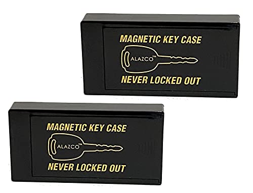 2 Hide A Key Holder Magnetic Under Car Spare Keys House Shed RV Boat Truck Office Storage Large ABS Case Premium Magnet