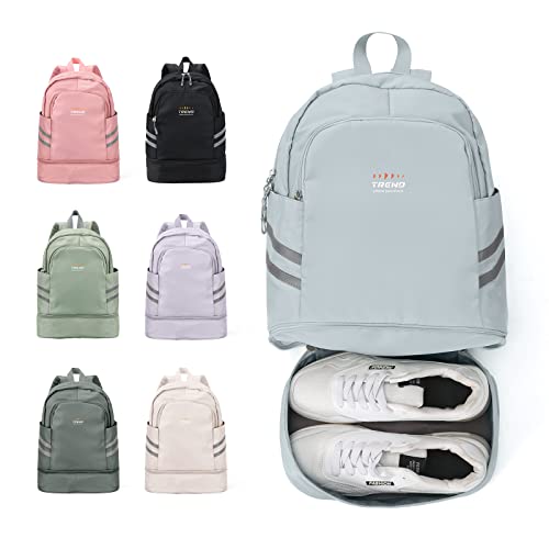 coofay Small Gym Backpack For Women Waterproof Backpack With Shoe Compartment Lightweight Travel Backpack Sports Backpack Large Gym Bag