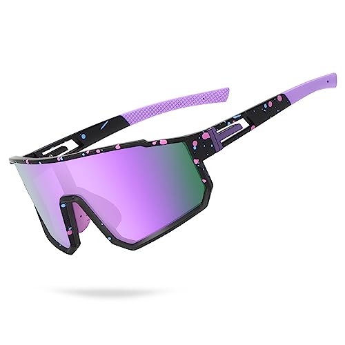 Derowern Youth Baseball Sunglasses, Kids Polarized Sports Sun glasses, Lightweight TR90 Frame UV400 Protection Outdoor Glasses for Boys Girls Softball Cycling Golf