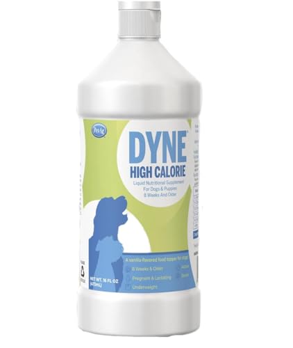 Dyne Pet-Ag High Calorie Liquid Nutritional Supplement for Dogs & Puppies 8 Weeks and Older - 16 oz - Supports Performance and Endurance - Sweet Vanilla Flavor