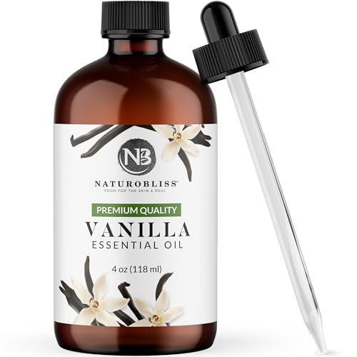 NaturoBliss 100% Pure Natural Undiluted Vanilla Essential Oil (4oz) Premium Quality