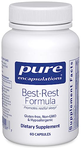 Pure Encapsulations Best-Rest Formula - Supports Restful Sleep - for Relaxation - Restful Sleep Supplement - Non-GMO & Vegan - 60 Capsules