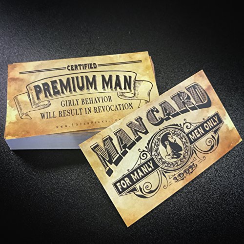 SATOHA MAN CARD - Masculine-themed Business Cards (10 pack)