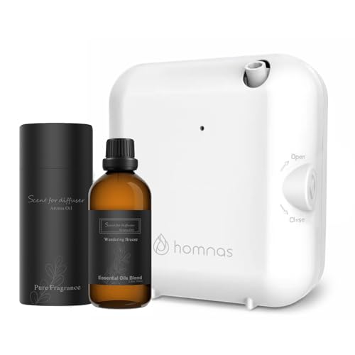 Scent Air Machine for Home with Wandering Breeze Inspired by W Hotel Essential Oils 100ML, Hotel Diffuser, Waterless Essential Oil Diffuser with Nebulizing Tech for Room, Office, Spa